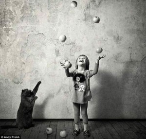 Juggling child